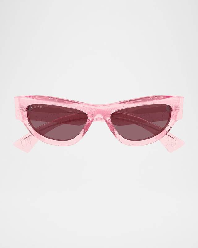 Miami Logo 53mm Acetate Cat-Eye Sunglasses